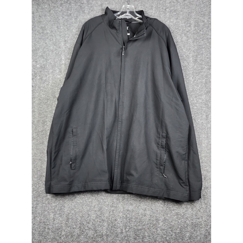 Cutter &‎ Buck Jacket Mens 2XT Black CB WeatherTec Highland Full Zip Windbreaker